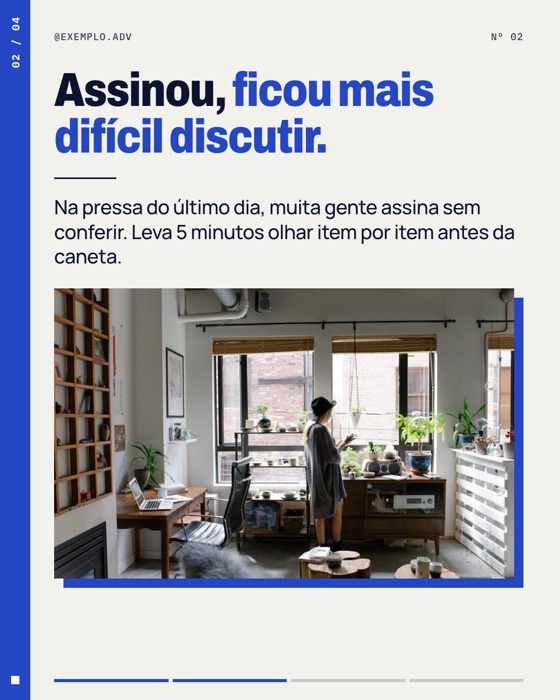 Slide 2 do carrossel de exemplo de direito