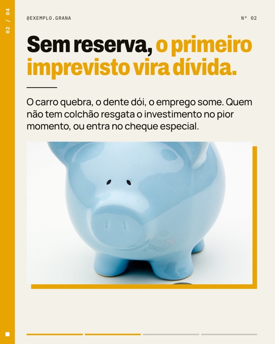 Slide 2 do carrossel de exemplo de finanças